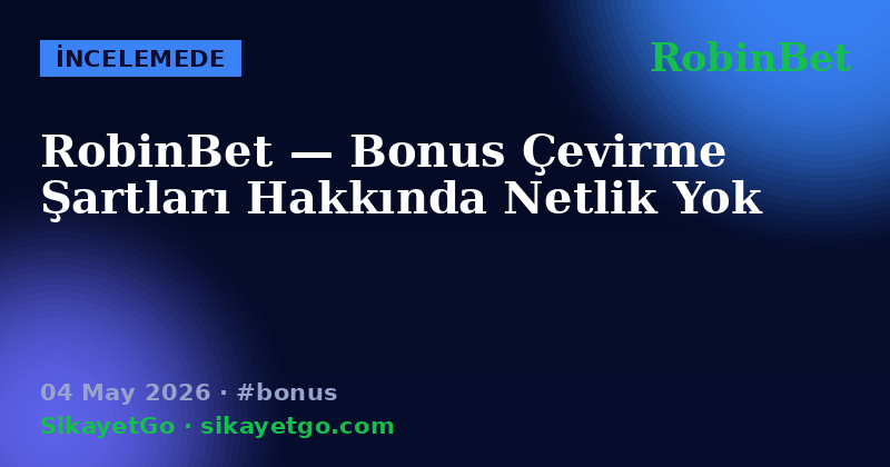 RobinBet — 04 May 2026