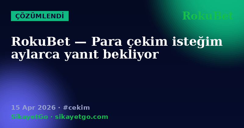 RokuBet — 15 Apr 2026
