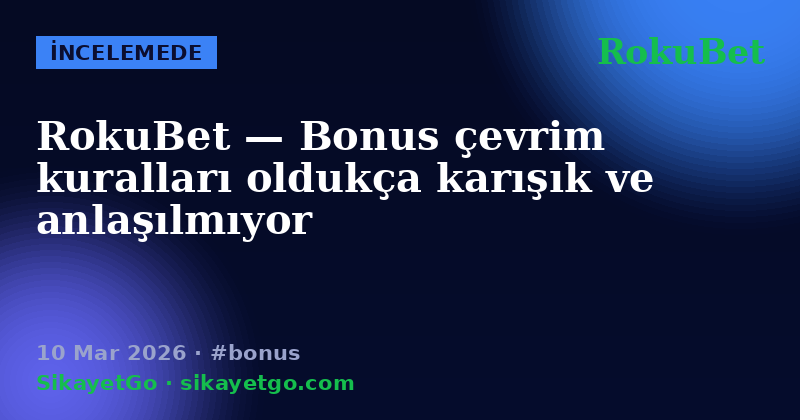 RokuBet — 10 Mar 2026