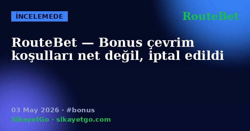 RouteBet — 03 May 2026