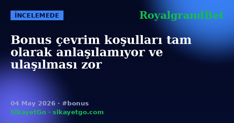 RoyalgrandBet — 04 May 2026