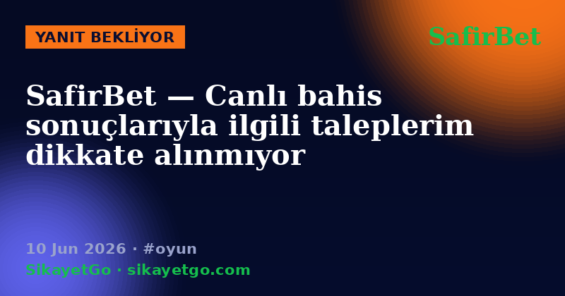 SafirBet — 10 Jun 2026