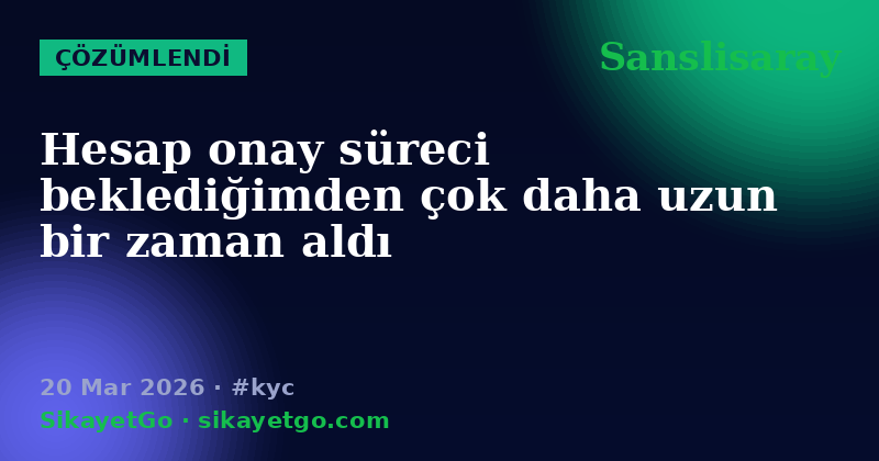 Sanslisaray — 20 Mar 2026