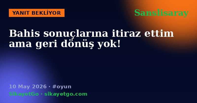 Sanslisaray — 10 May 2026