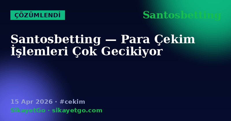 Santosbetting — 15 Apr 2026