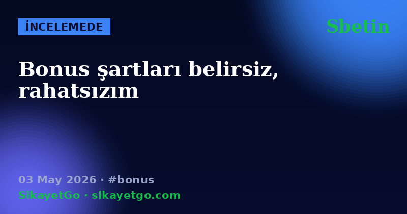 Sbetin — 03 May 2026