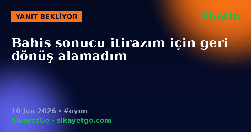 Sbetin — 10 Jun 2026