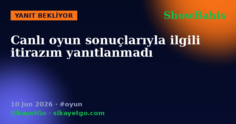 ShowBahis — 10 Jun 2026