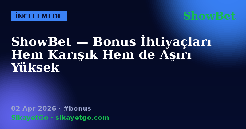 ShowBet — 02 Apr 2026