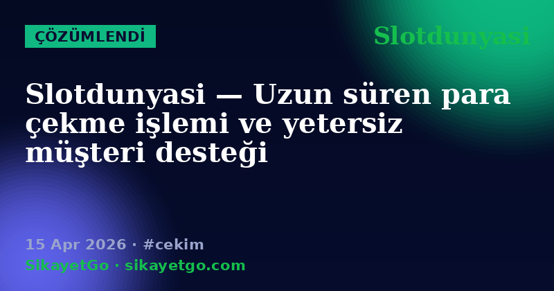 Slotdunyasi — 15 Apr 2026