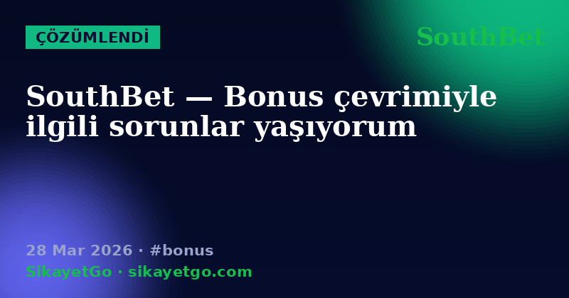 SouthBet — 28 Mar 2026