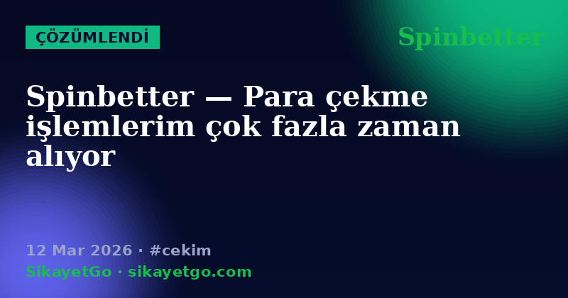 Spinbetter — 12 Mar 2026