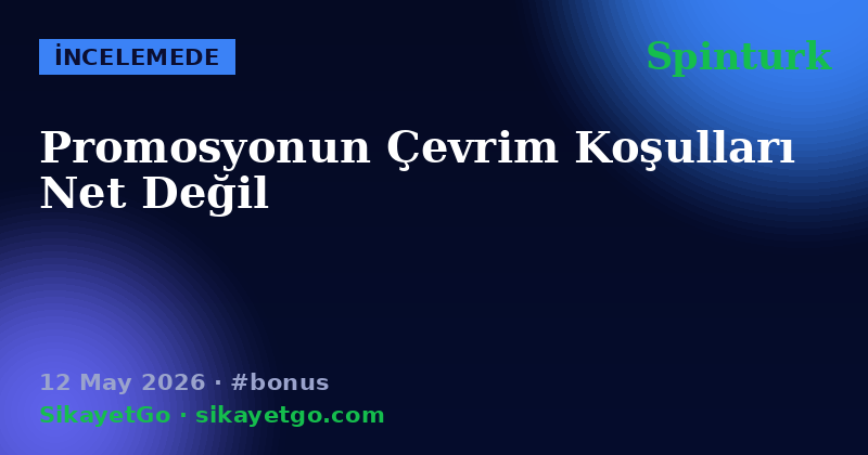 Spinturk — 12 May 2026