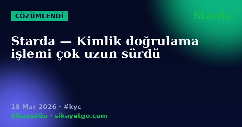 Starda — 18 Mar 2026