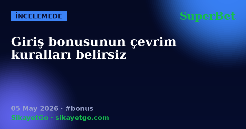 SuperBet — 05 May 2026