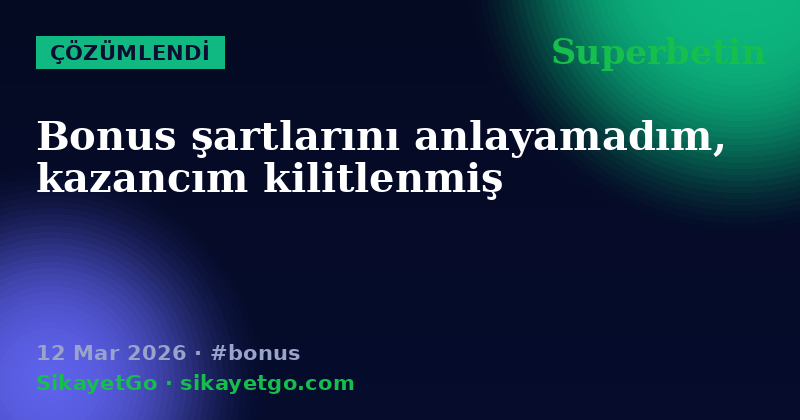 Superbetin — 12 Mar 2026