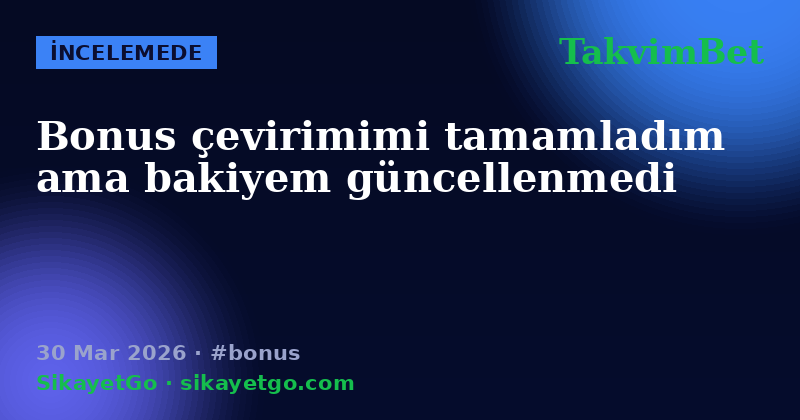 TakvimBet — 30 Mar 2026