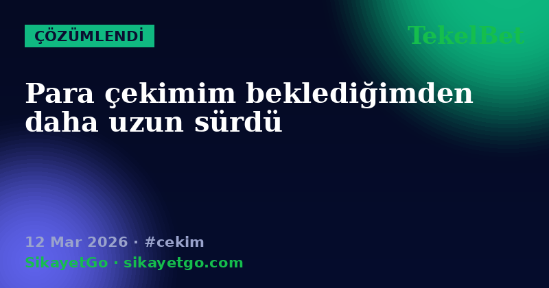 TekelBet — 12 Mar 2026