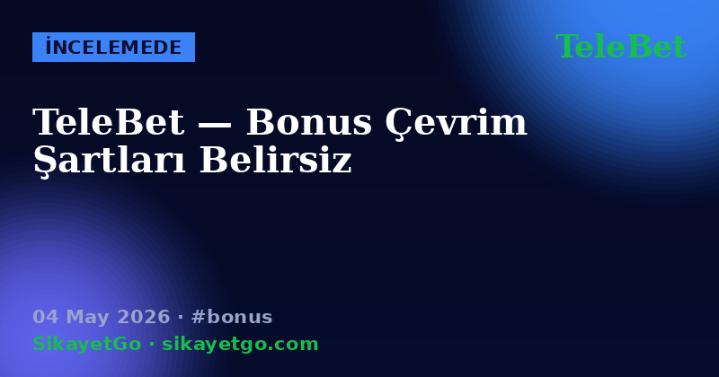 TeleBet — 04 May 2026