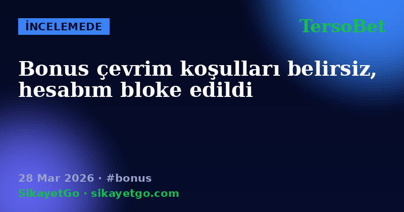 TersoBet — 28 Mar 2026