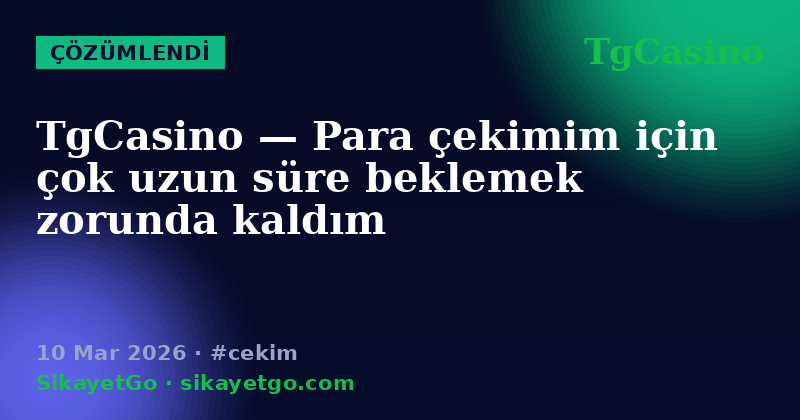 TgCasino — 10 Mar 2026
