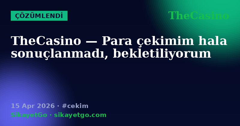 TheCasino — 15 Apr 2026