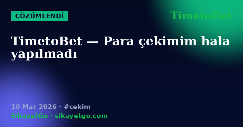 TimetoBet — 10 Mar 2026
