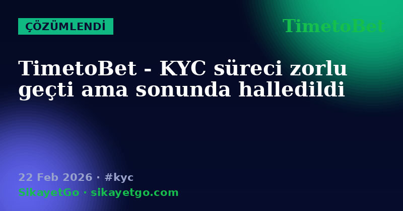 TimetoBet — 22 Feb 2026
