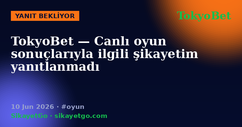 TokyoBet — 10 Jun 2026