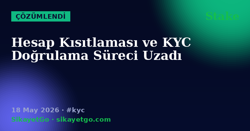 Stake — 18 May 2026