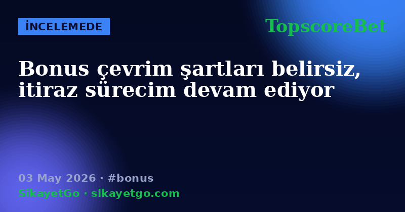 TopscoreBet — 03 May 2026