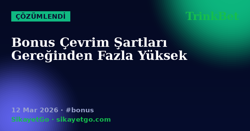 TrinkBet — 12 Mar 2026