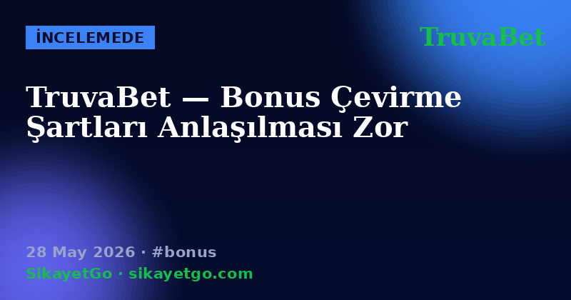 TruvaBet — 28 May 2026