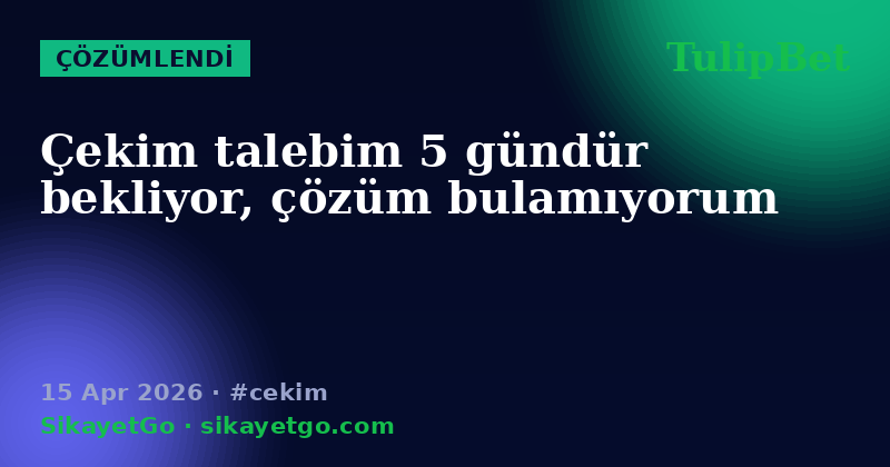 TulipBet — 15 Apr 2026
