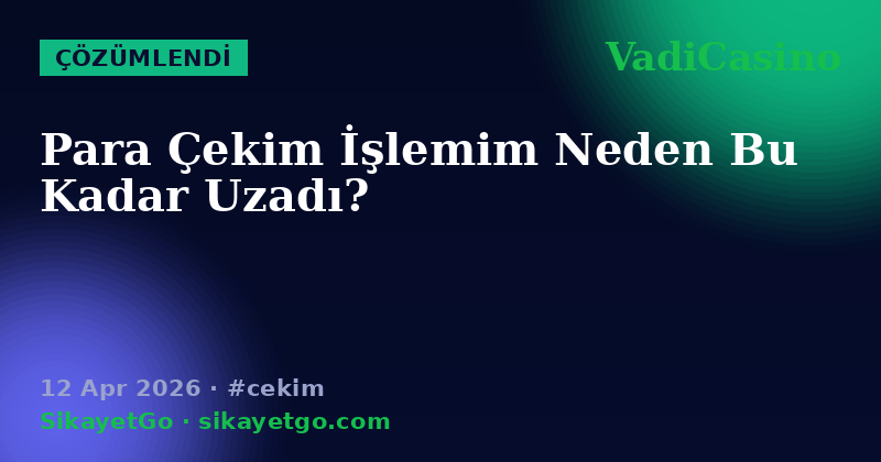 VadiCasino — 12 Apr 2026