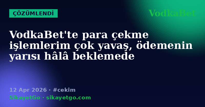 VodkaBet — 12 Apr 2026