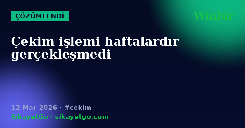 Winbir — 12 Mar 2026