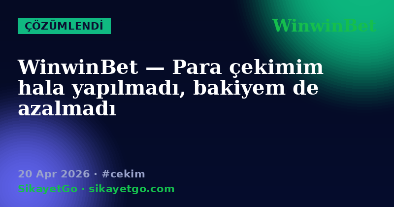 WinwinBet — 20 Apr 2026