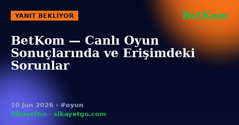BetKom — 10 Jun 2026