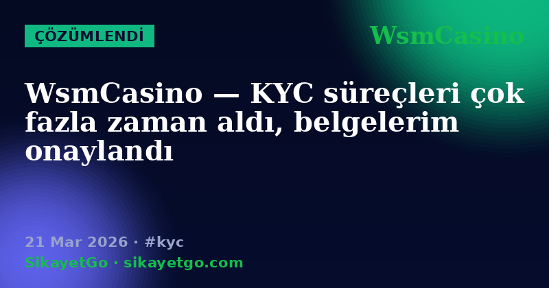 WsmCasino — 21 Mar 2026