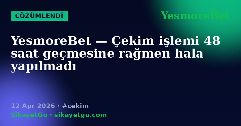 YesmoreBet — 12 Apr 2026