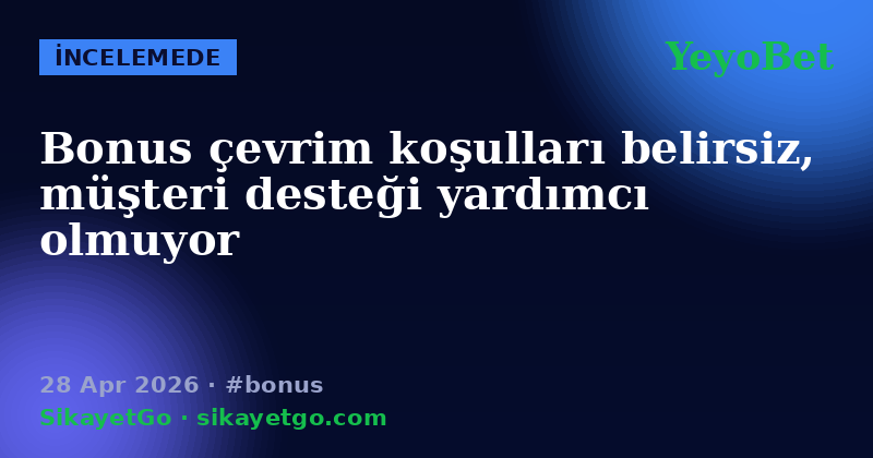 YeyoBet — 28 Apr 2026
