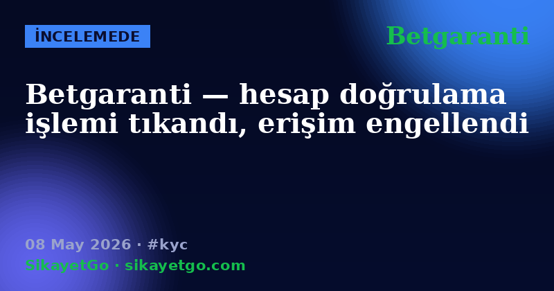 Betgaranti — 08 May 2026