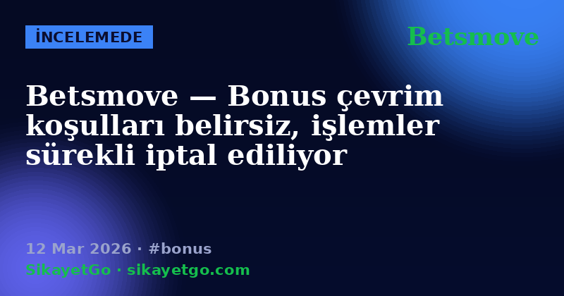 Betsmove — 12 Mar 2026