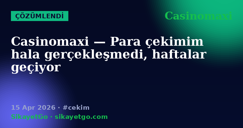 Casinomaxi — 15 Apr 2026