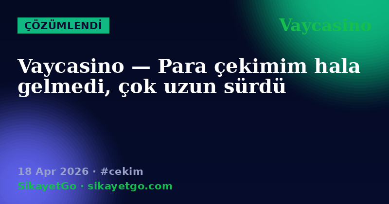 Vaycasino — 18 Apr 2026