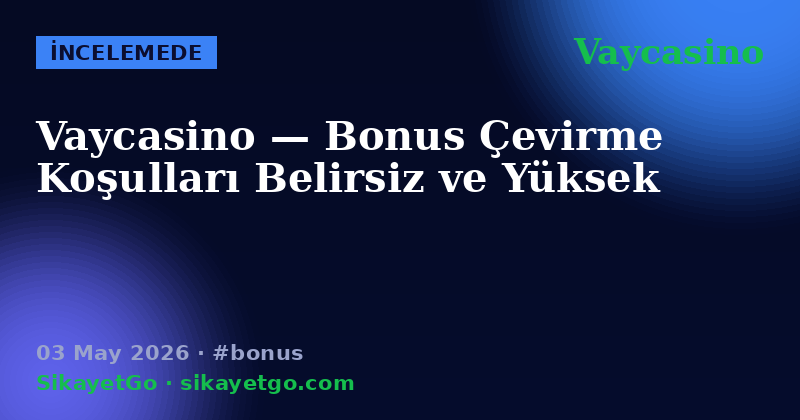 Vaycasino — 03 May 2026
