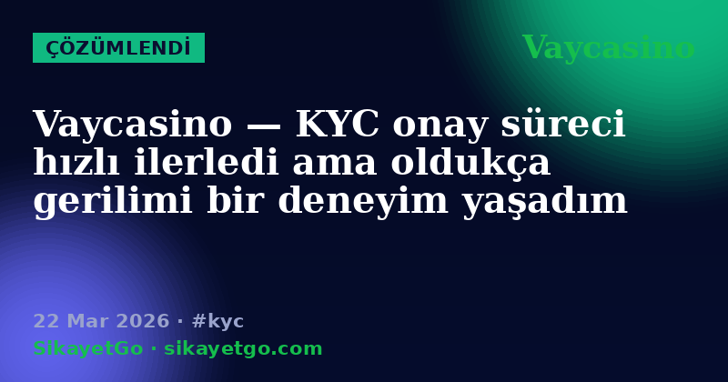 Vaycasino — 22 Mar 2026
