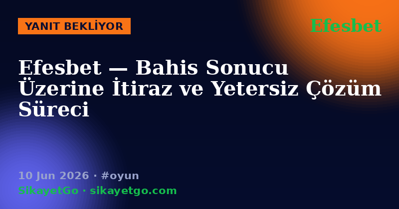 Efesbet — 10 Jun 2026