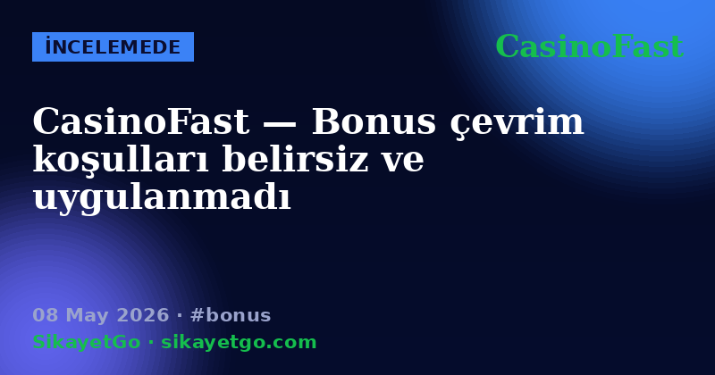 CasinoFast — 08 May 2026